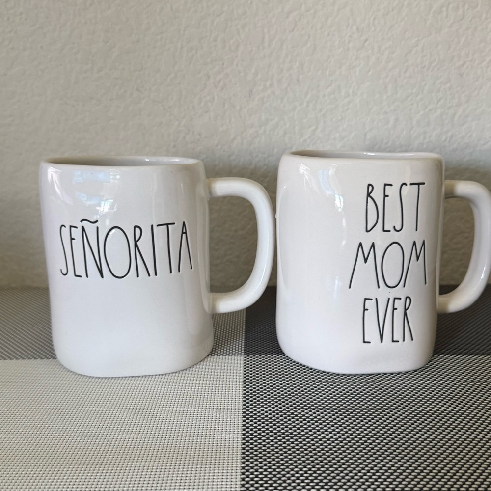 Rae Dunn Mugs Set - Senorita & Best Mom Ever